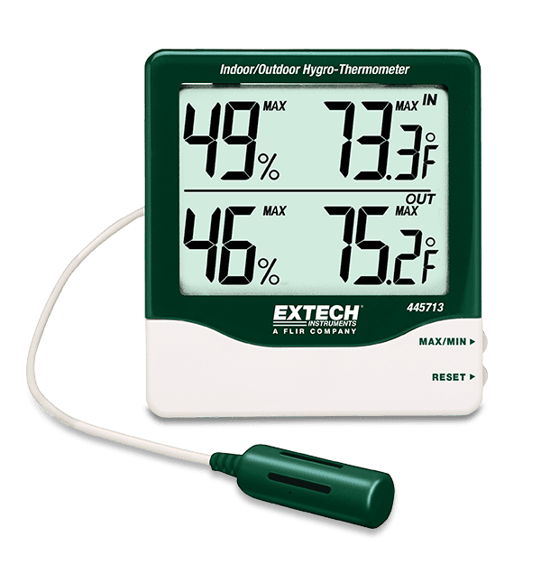 Higro-Termómetro De Dígitos Grandes Extech 445713