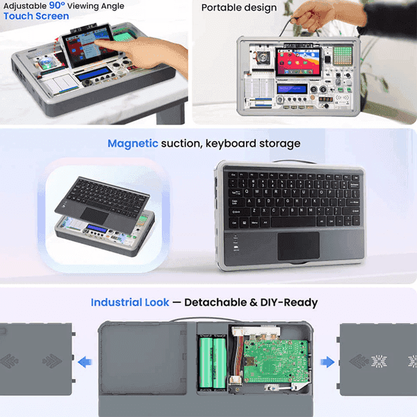Kit de IA y Estacion de Desarrollo con RaspberryPI5 KITEDRAS5