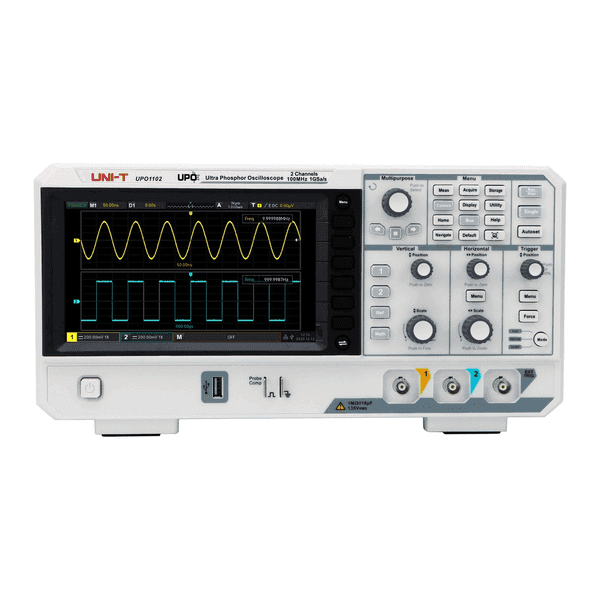 Osciloscopio digital 100 MHz 2CH 1GSa/s 56Mpts Uni-Trend UPO1102