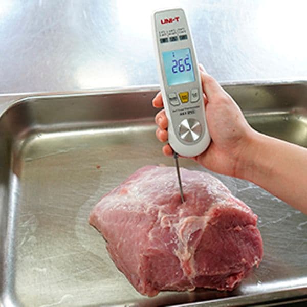 Termómetro para alimentos de contacto y Infrarrojo 2 en 1 Unit A63