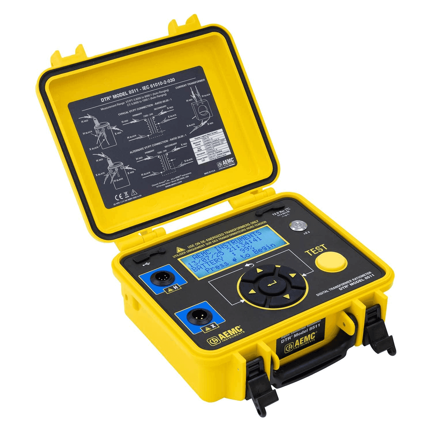 Medidor de Relación de Transformación AEMC DTR8511