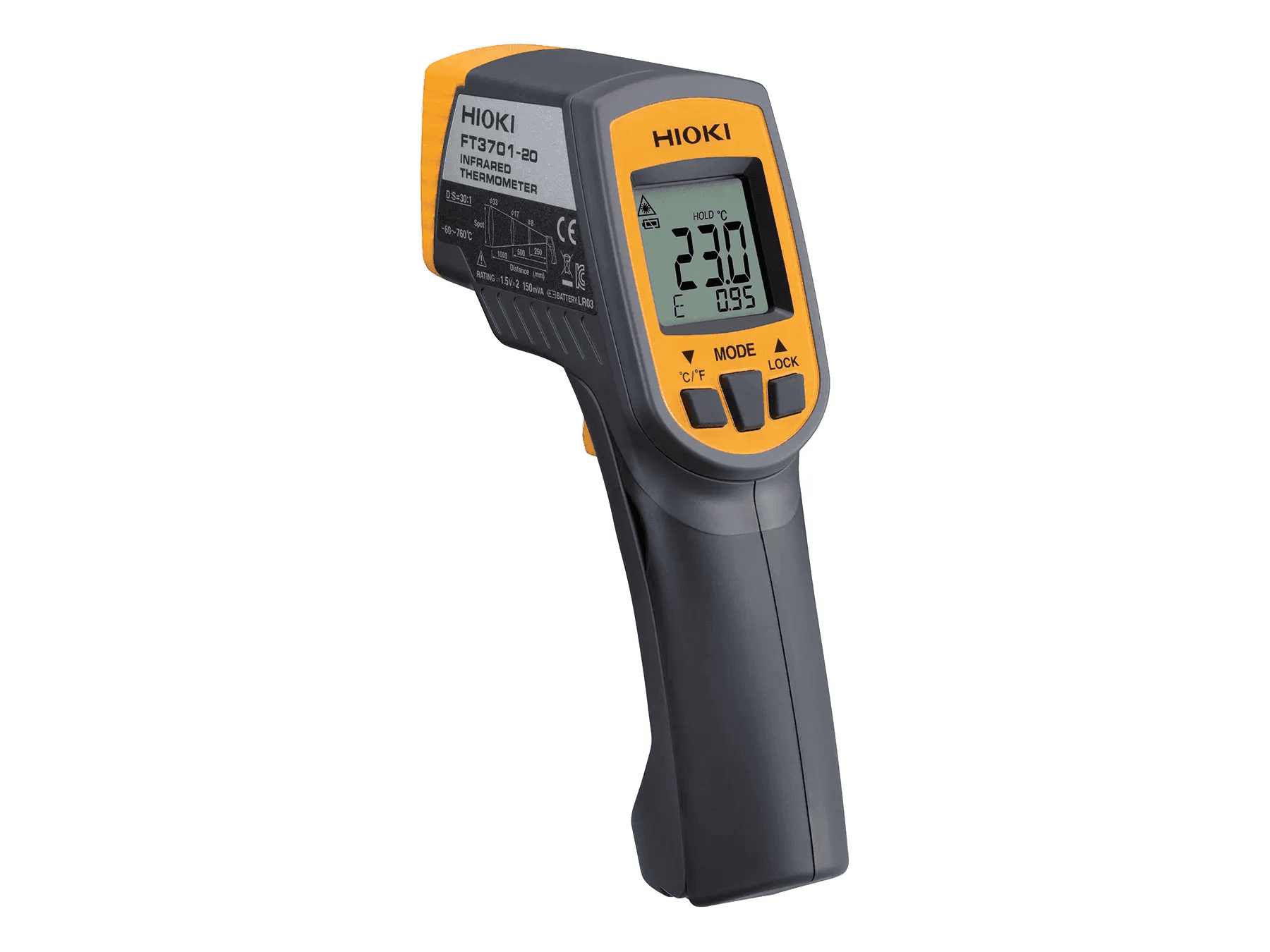 Termómetro Infrarrojo  de -60°C a 760°C marca Hioki 3701-20