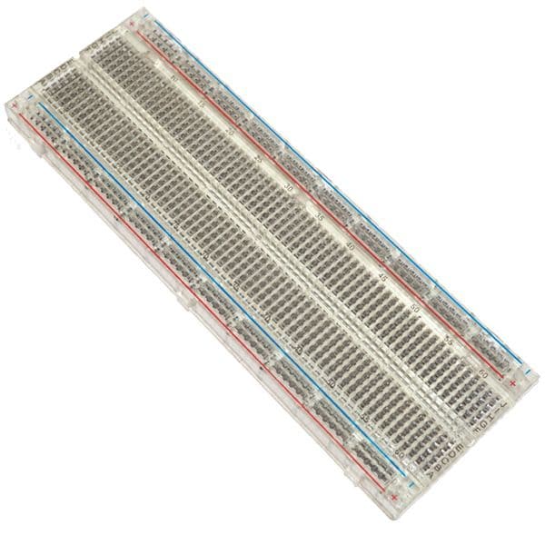 MB102T Protoboard transparente 830 puntos 170 X 60 mm