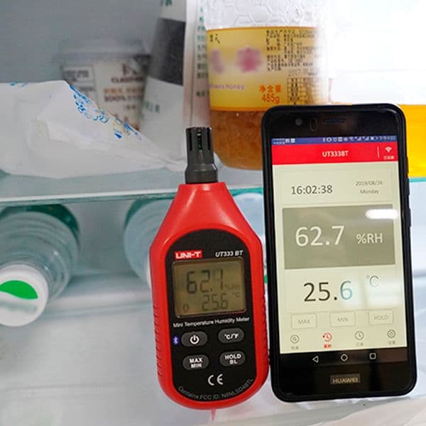 Mini medidor de humedad y temperatura con Bluetooth Unit UT333BT