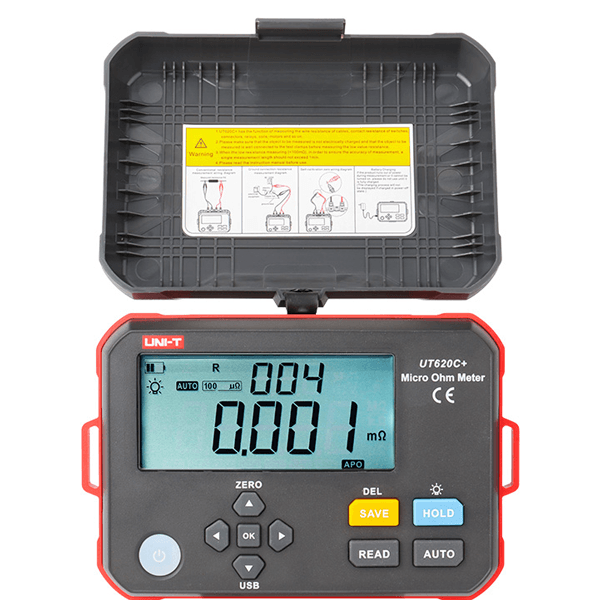Micro-Ohmímetro Profesional Portátil Uni-Trend UT620C+ Micro-Ohmímetro Profesional Portátil Uni-Trend UT620C+